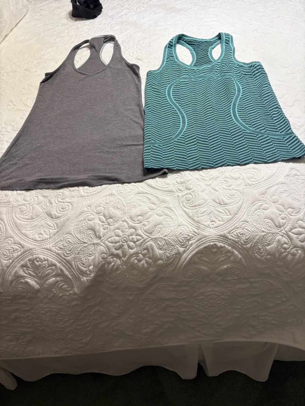 lululemon athletica Gray & Teal Racerback Tank Pair